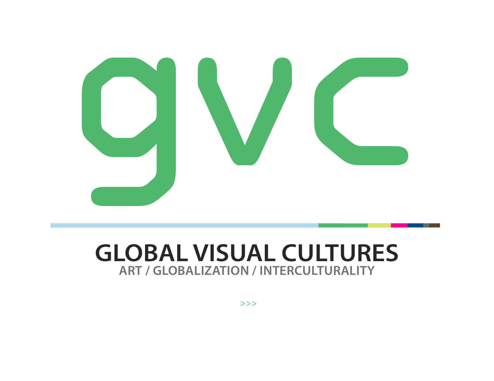 Global Visual Cultures. Logotipo (2013). GVC Fondo Documental.