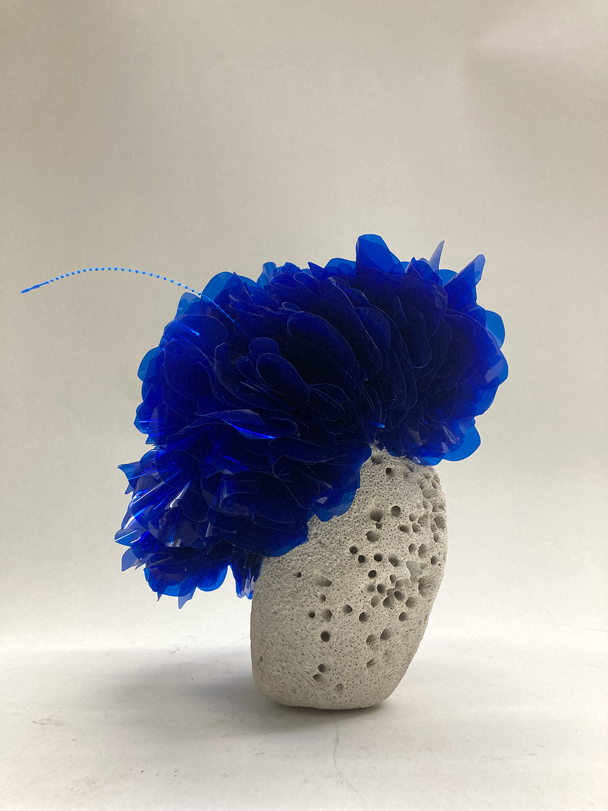 Maribel Portela, Briozo, PVC y coral natural, 30 x 17 x 18 cm, 2024.